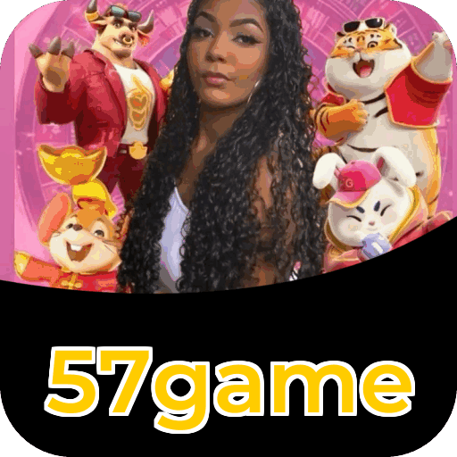 Catálogo slots 57game mostrando top jogos Gates Olympus Sweet Bonanza Fortune Tiger Big Bass volatilidade RTP